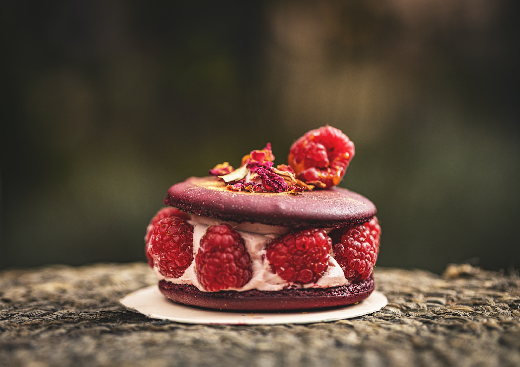 Ispahan macaron cake